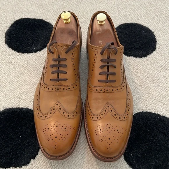 Grenson Classic Tan Leather Brogues (includes shoe tree 